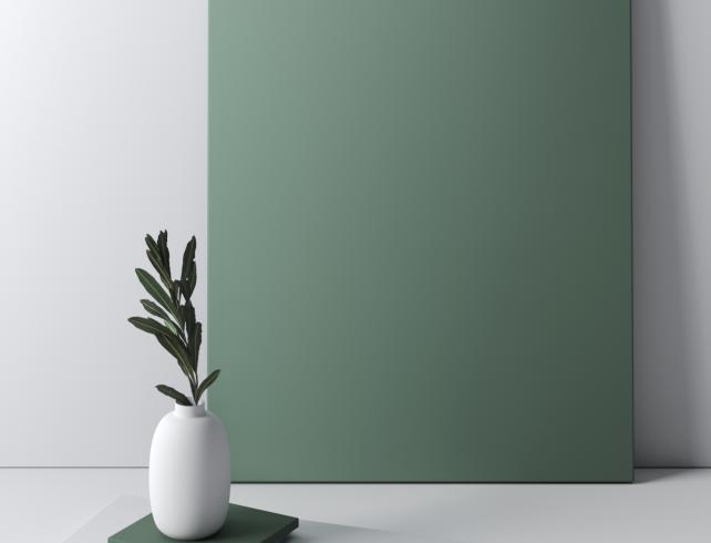 Design lisse - Vert de gris