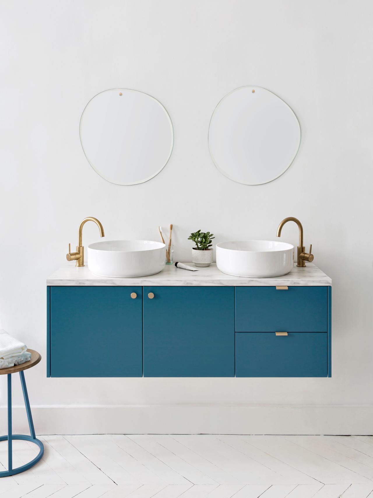 A Blue lagon bathroom furniture