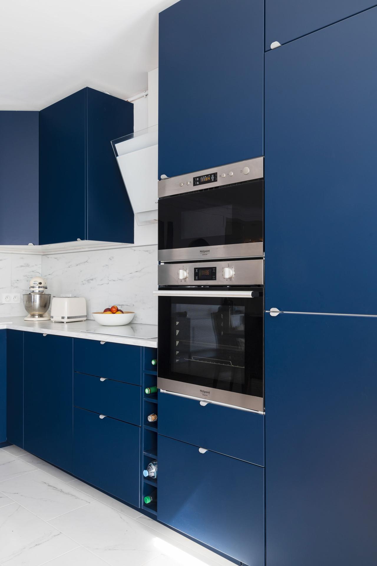 Detailliertes Budget - Eine Küche in Blau 02 - Bleu nuit von Wherdeco