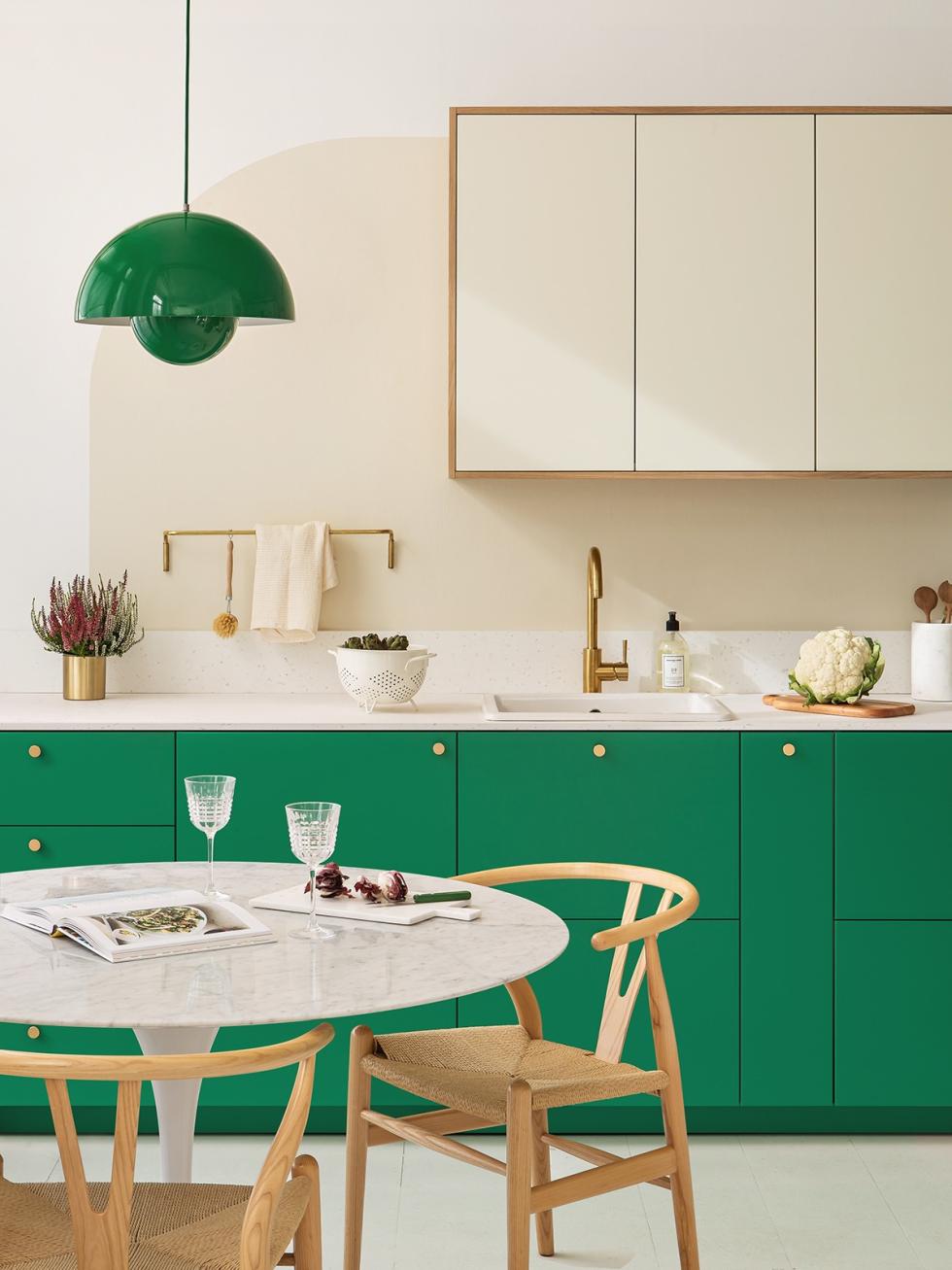 Leaf-Küche, realisiert vom Plum Living Studio - ⓒ Hervé Goluza für Plum Living