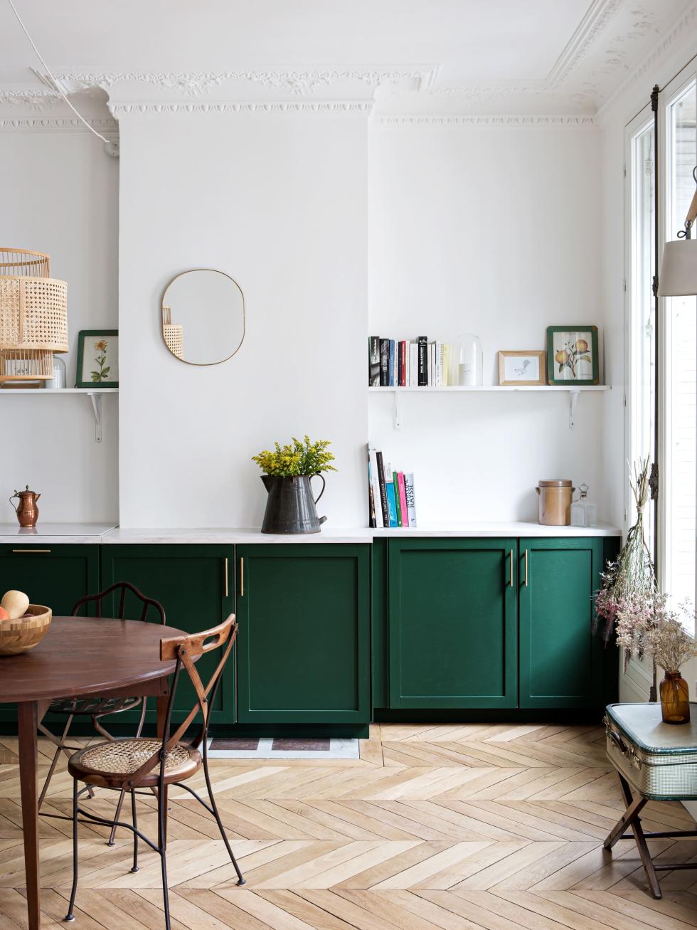 SHAKER KITCHEN IN GREEN 02 - SOMBRE FOREST