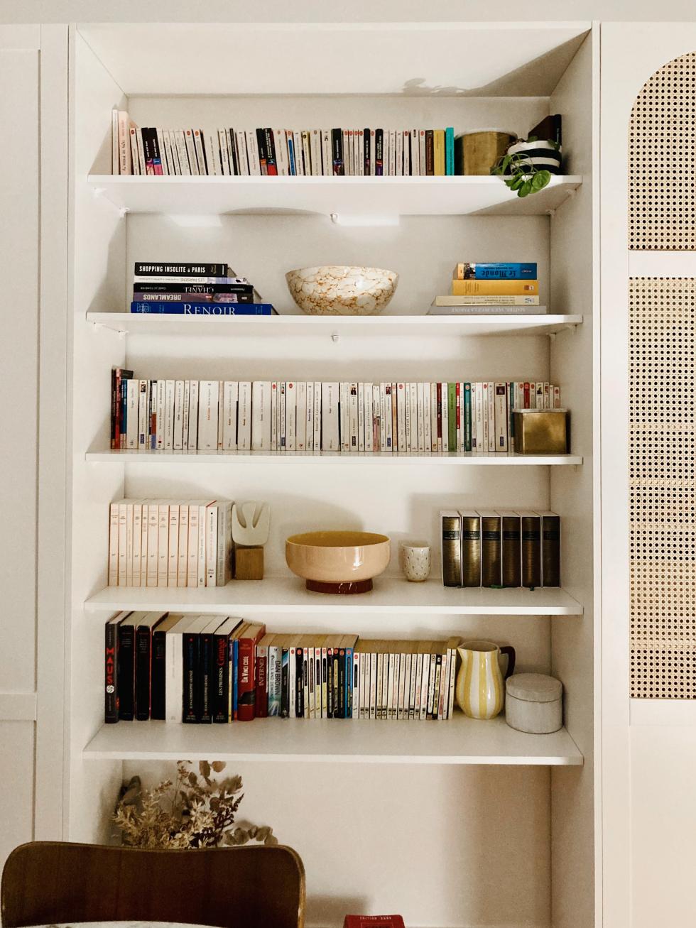 Aurélie's Blanc pur wardrobe-bookcase
