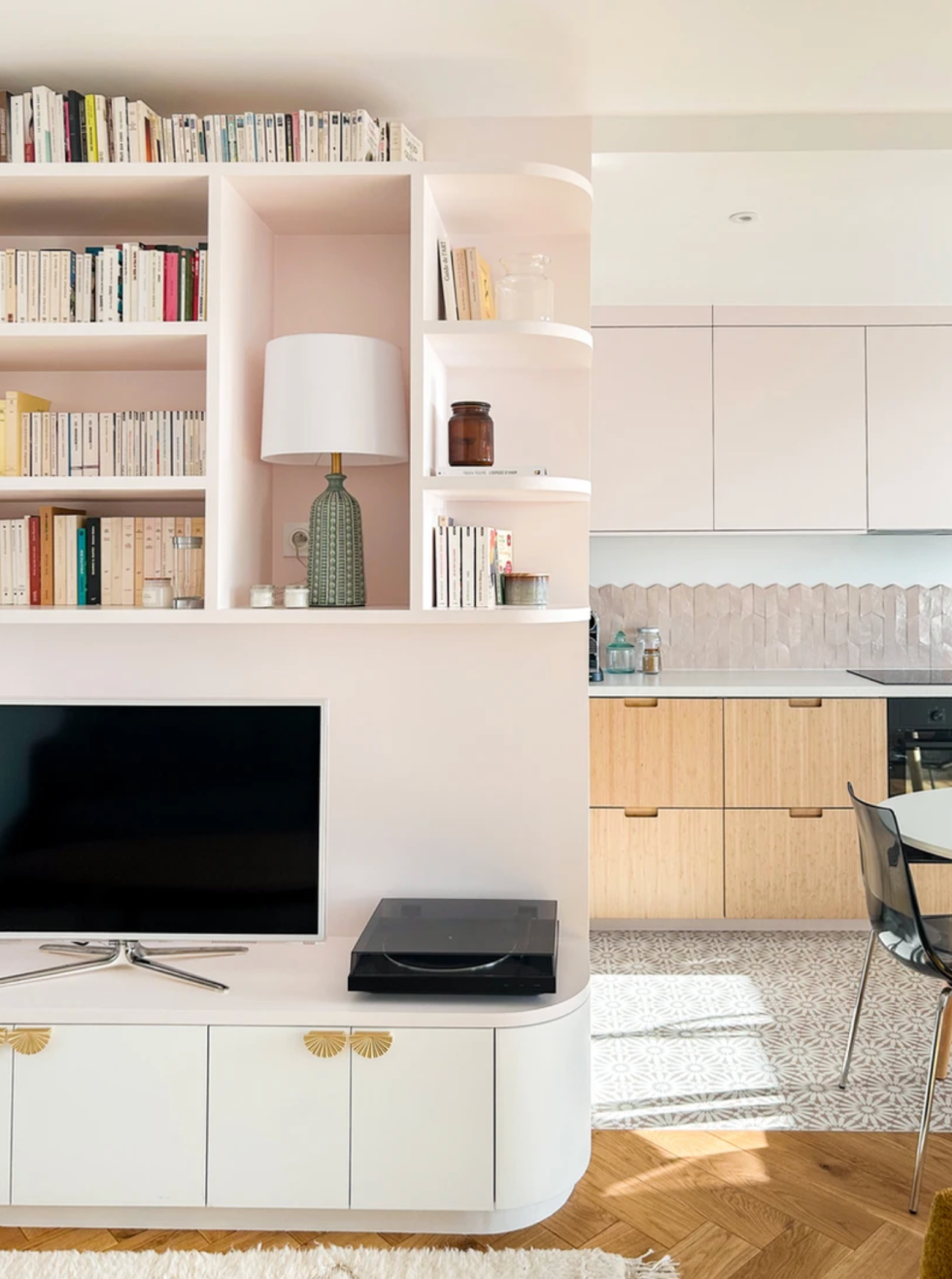 Meuble TV Beige rosé