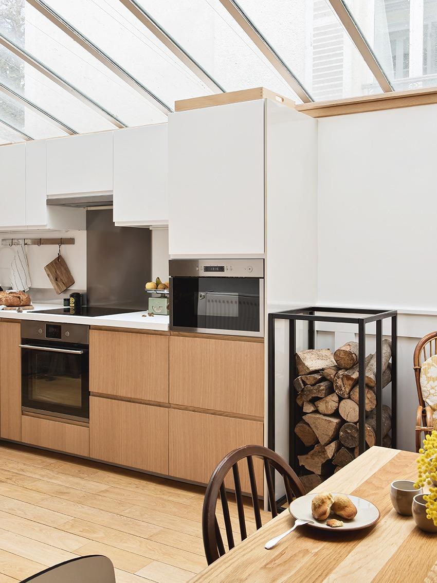Create a single line kitchen with wall units | Plum Living