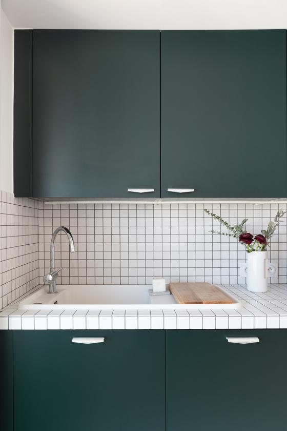 tiled worktop