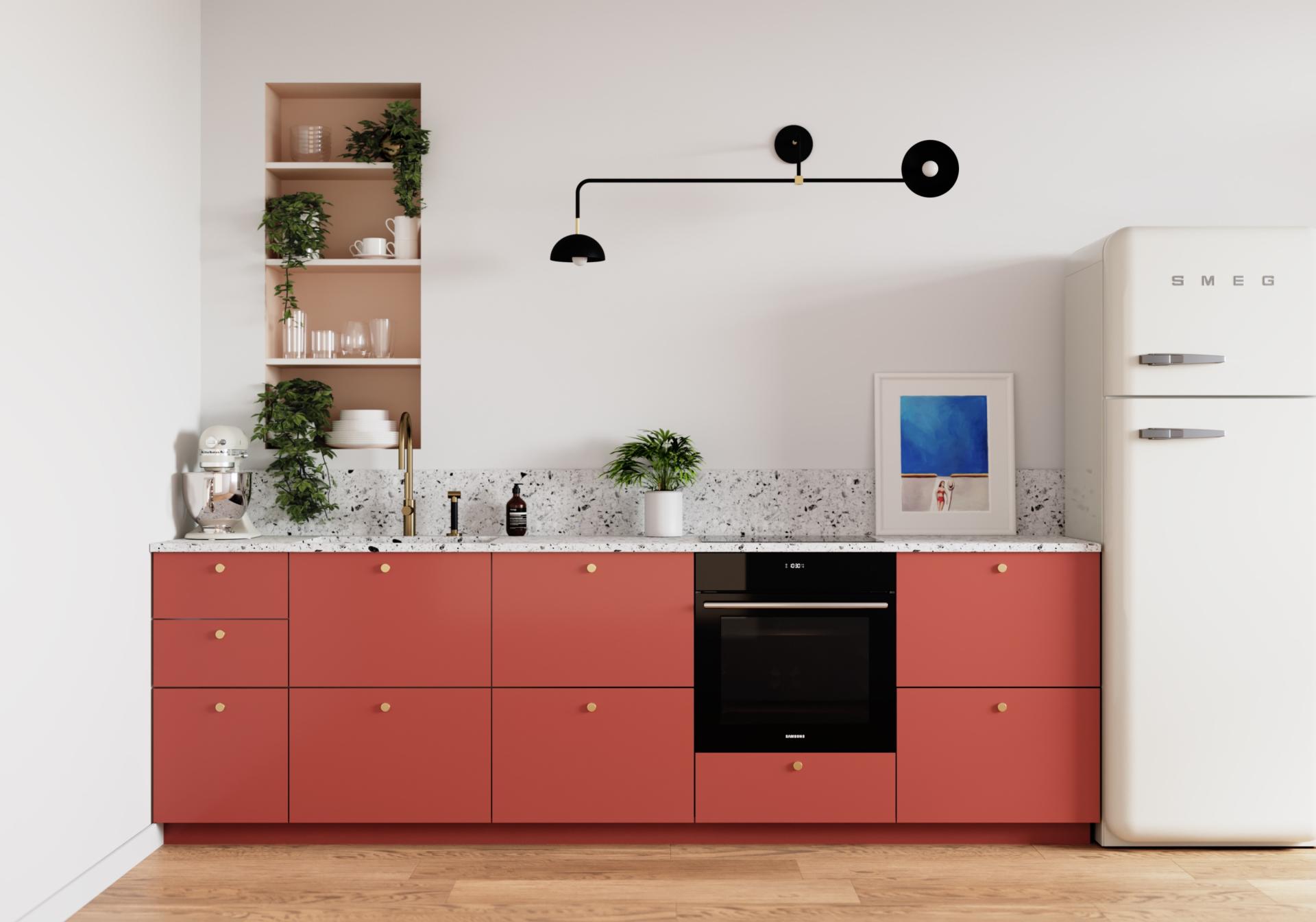 Küche von Samir & Clara in Rot 01 - Terra