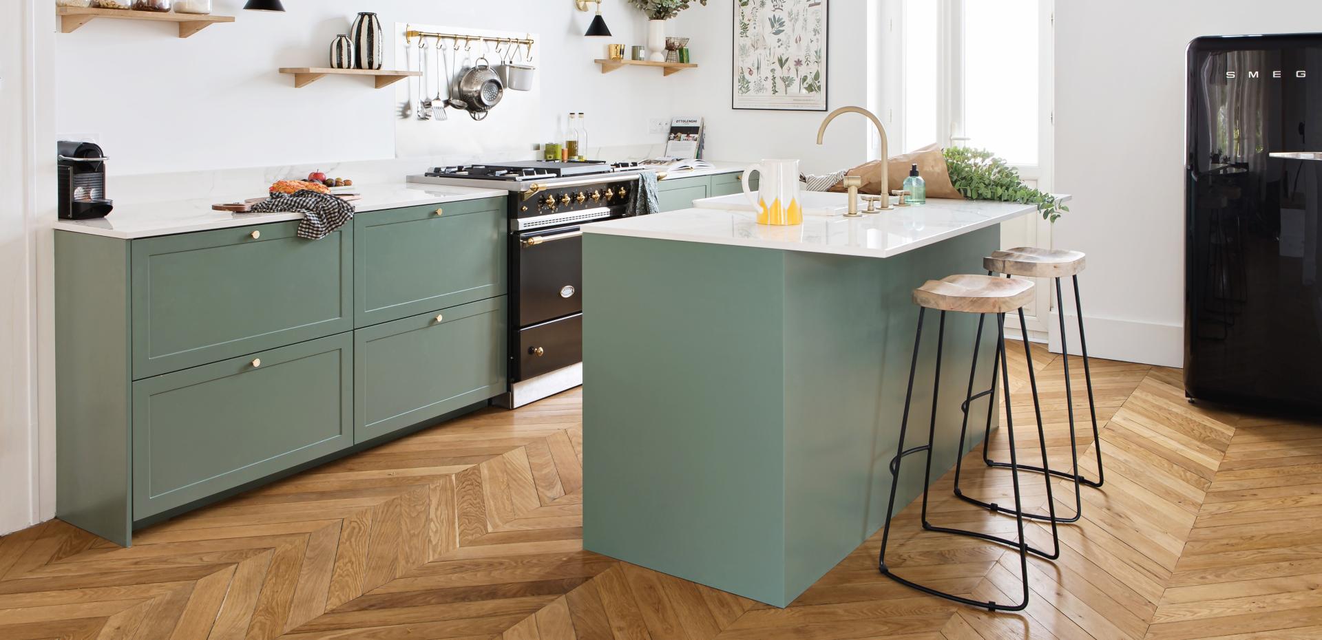 Green 03 - Vert de gris frame kitchen