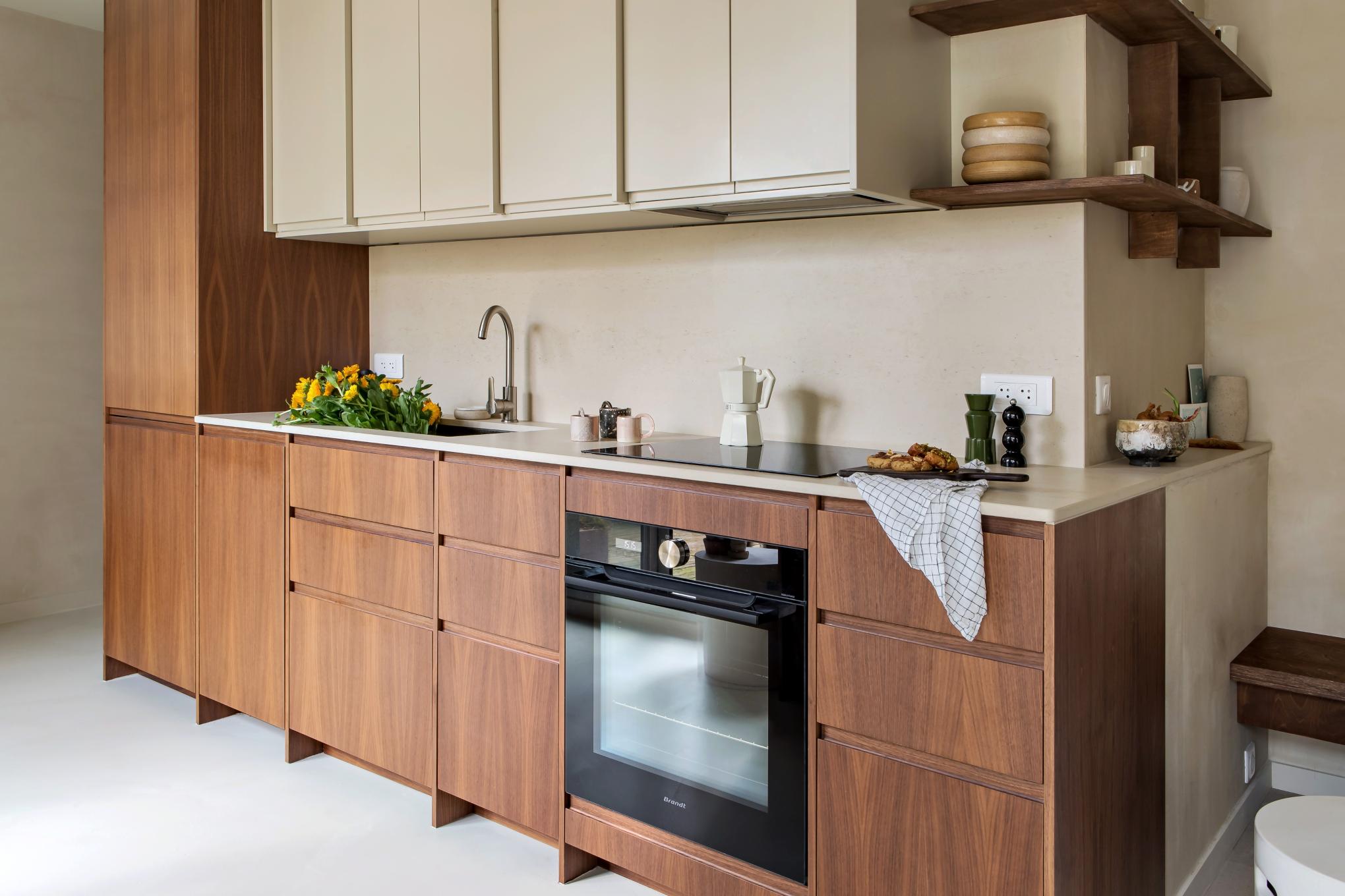 walnut kitchen