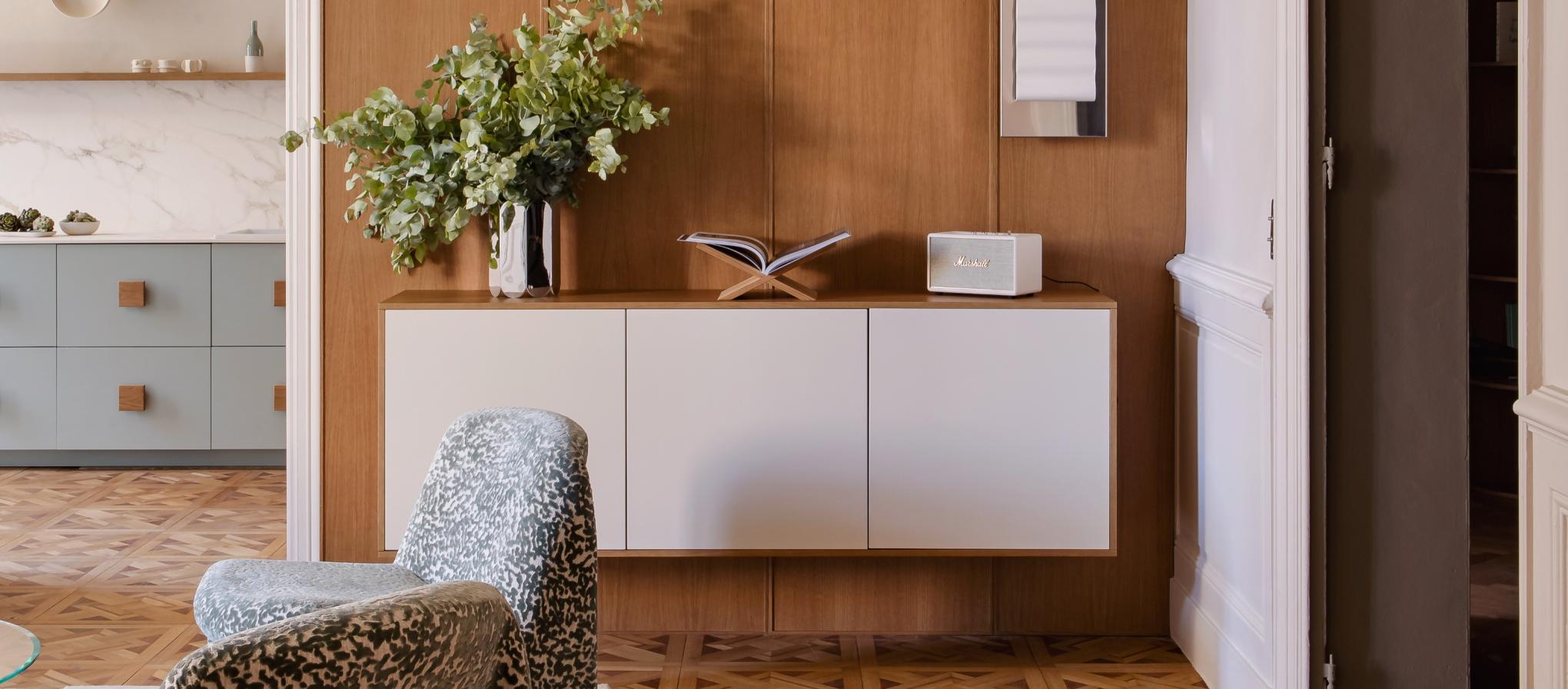 Meuble salon ivoire