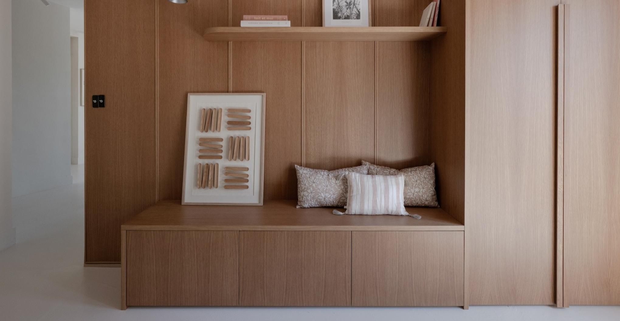 Un meuble d’entrée créé à partir de caissons Ikea