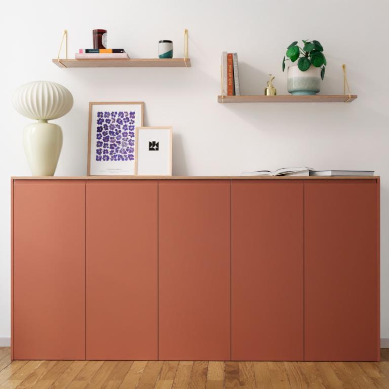 A sideboard placed on the floor