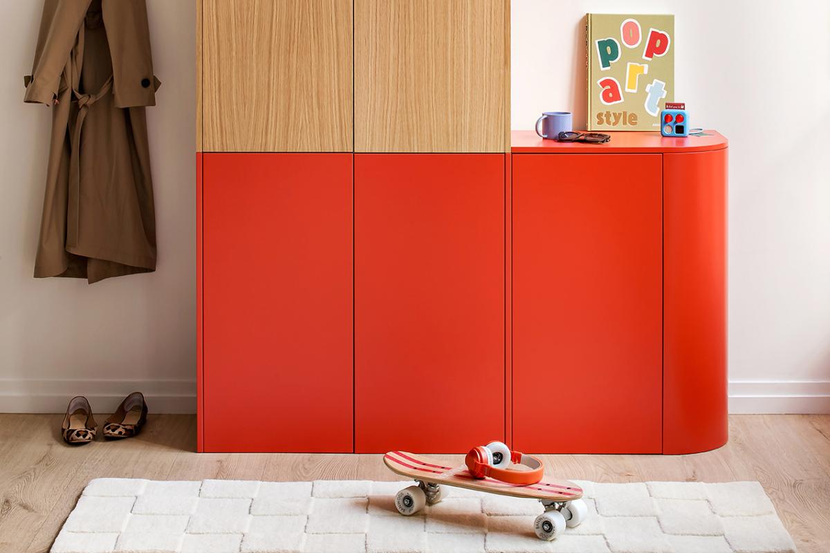 Painted oak sample