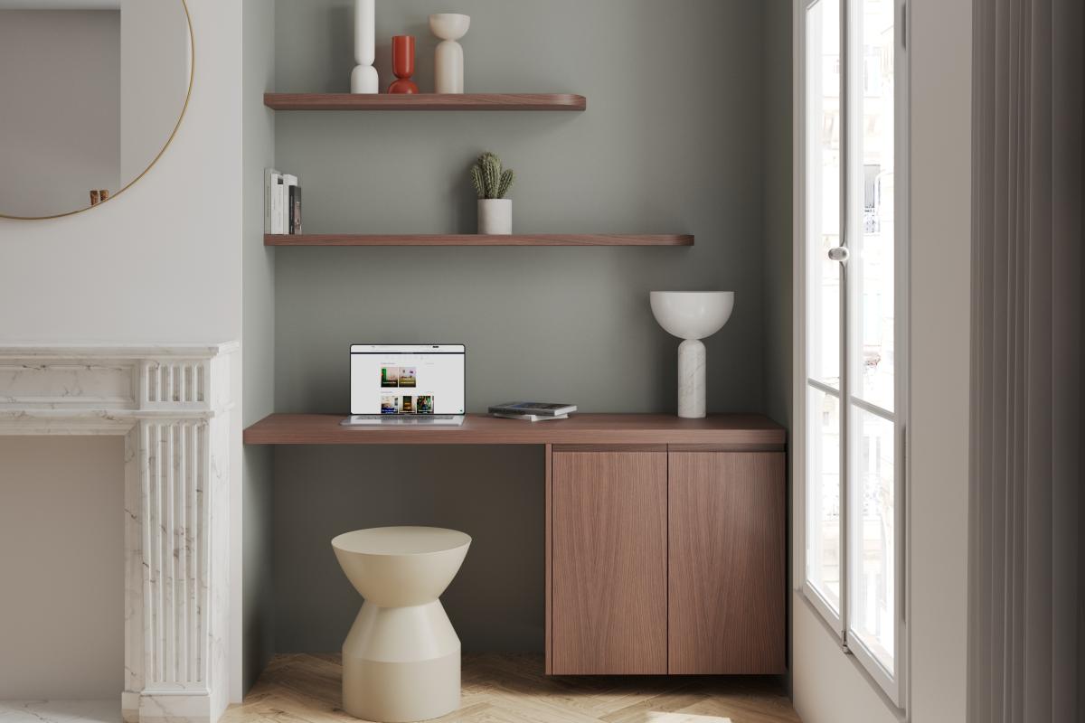 Natural Walnut Square desk top