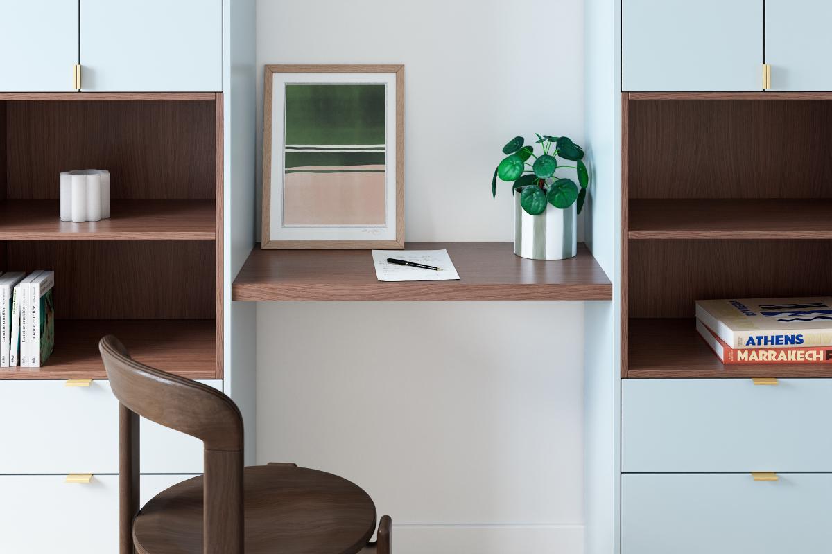 Natural Walnut Square desk top