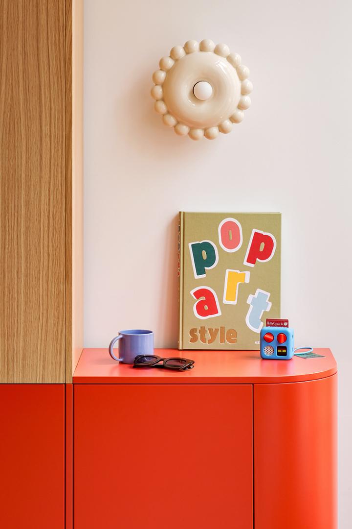 Painted oak sample