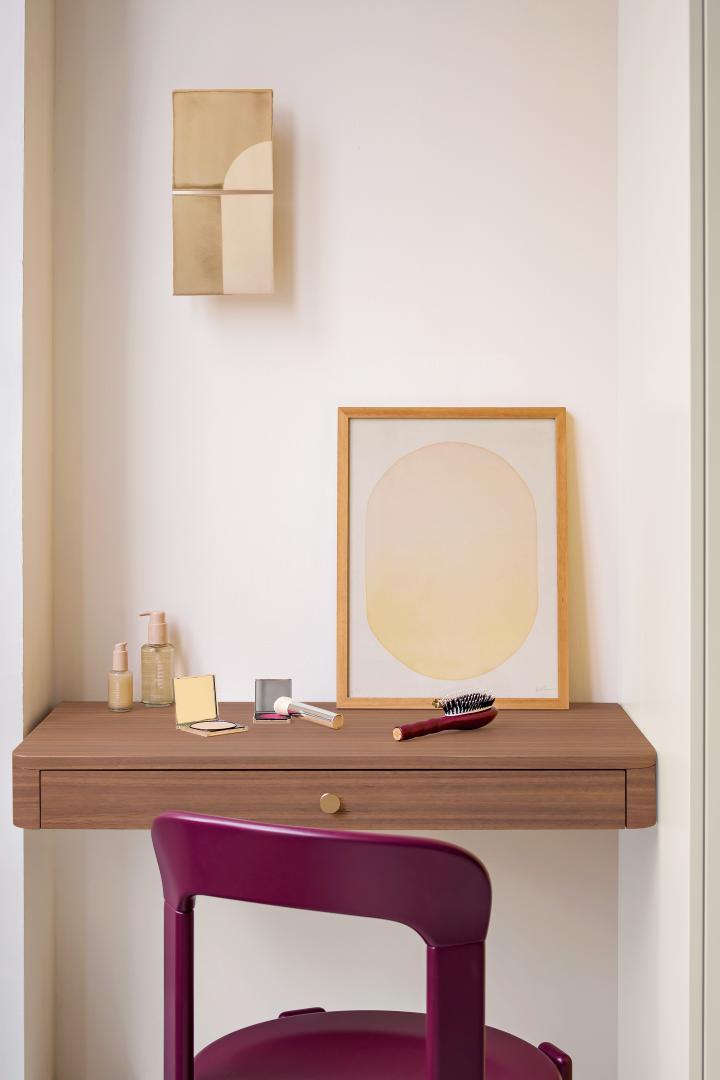 Natural Walnut Vanity desk top