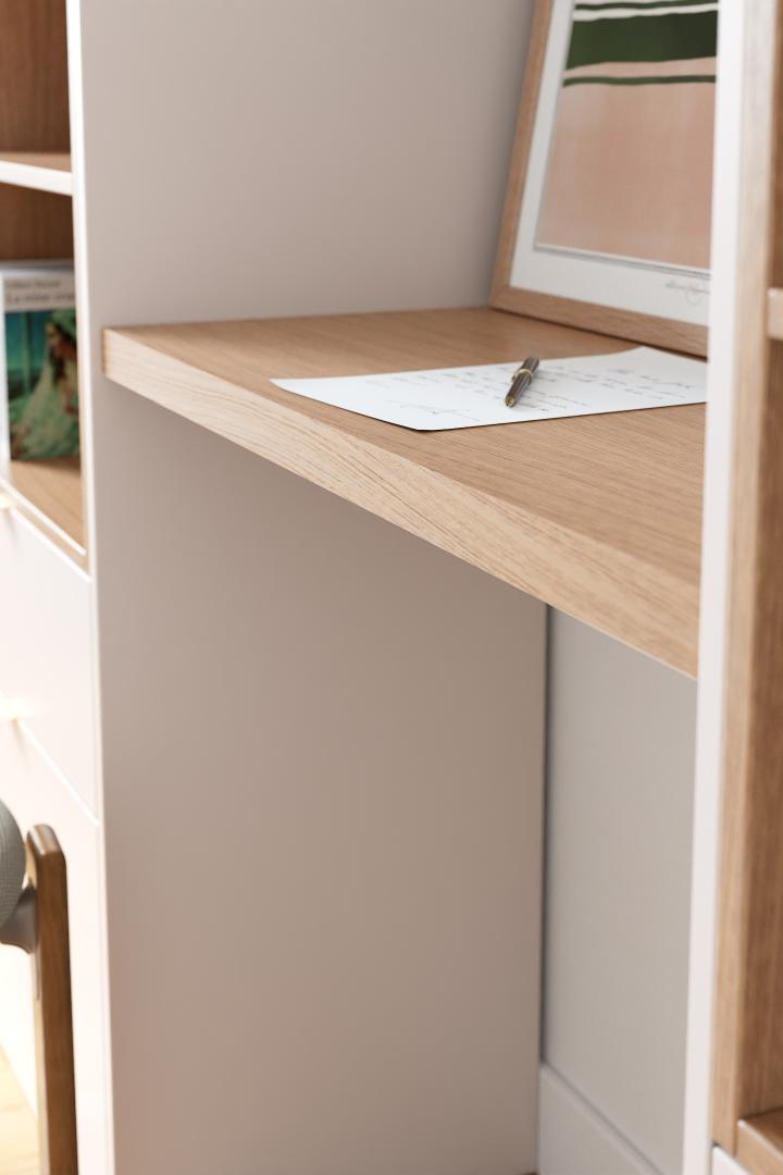 Natural oak Square desk top