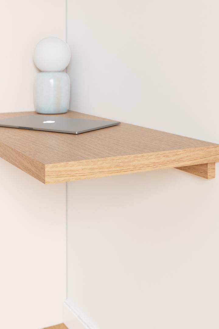 Natural oak Square desk top