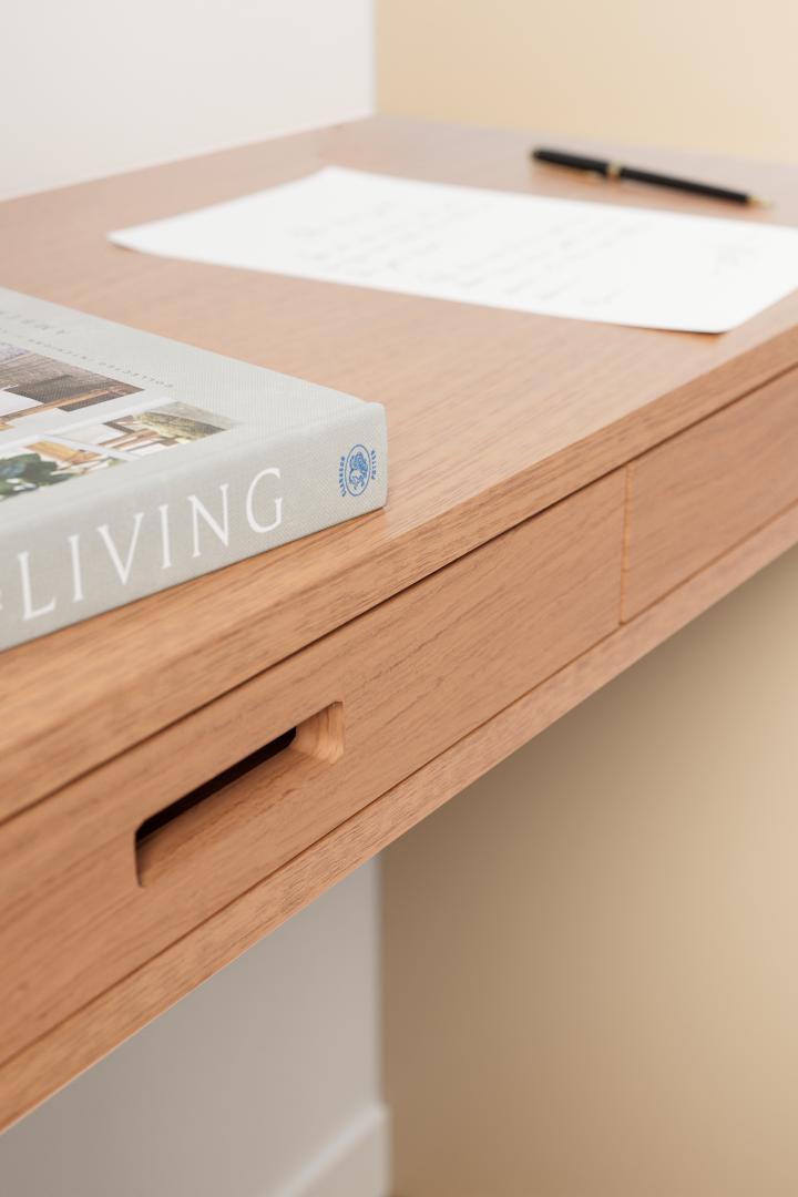 Honey oak Secretary desk top