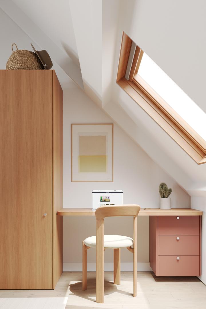 Honey oak Curved desk top