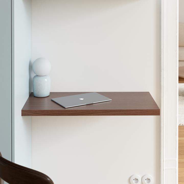 Natural Walnut Square desk top