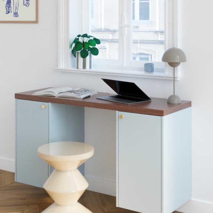 Natural Walnut Square desk top