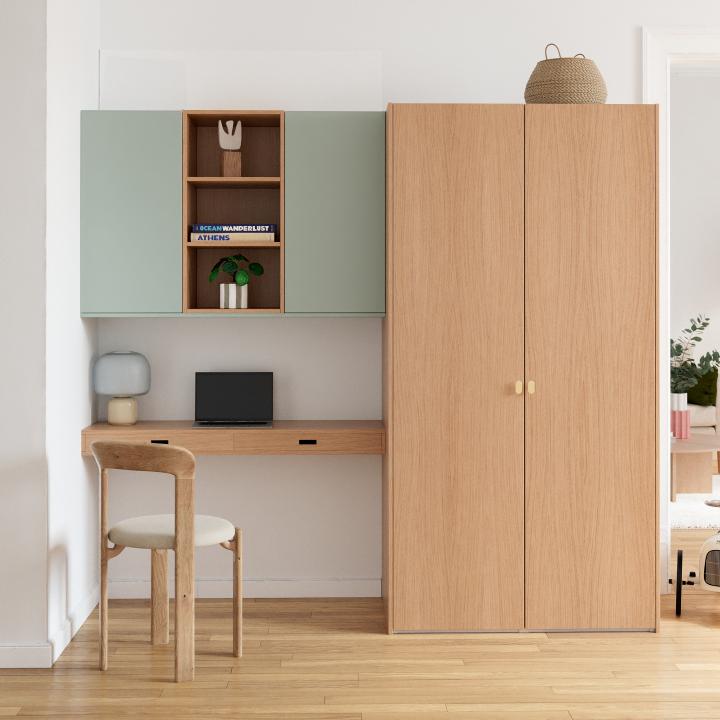 Natural oak Secretary desk top