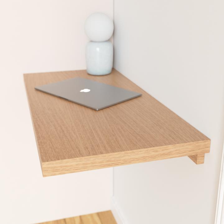 Natural oak Square desk top