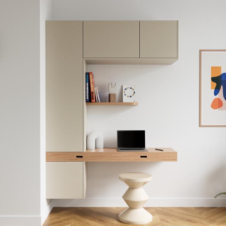 Natural oak Secretary desk top