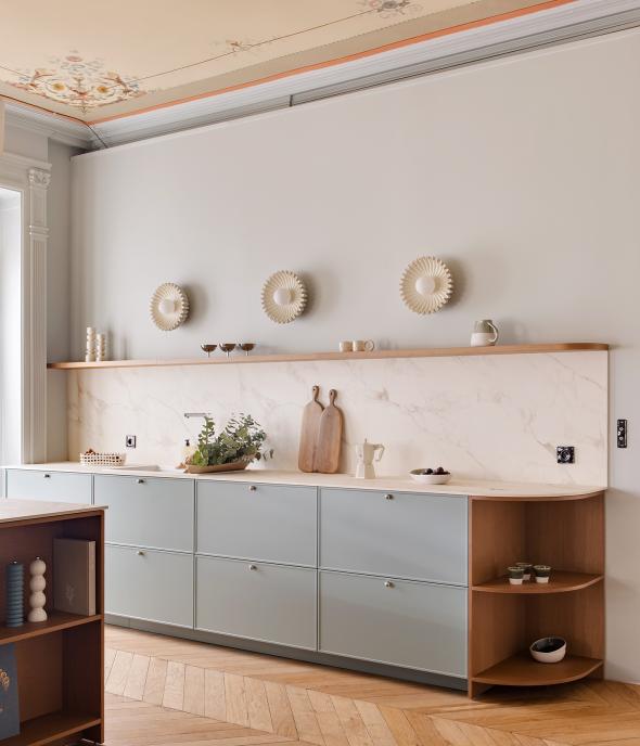 Une cuisine Givre au showroom de Lyon