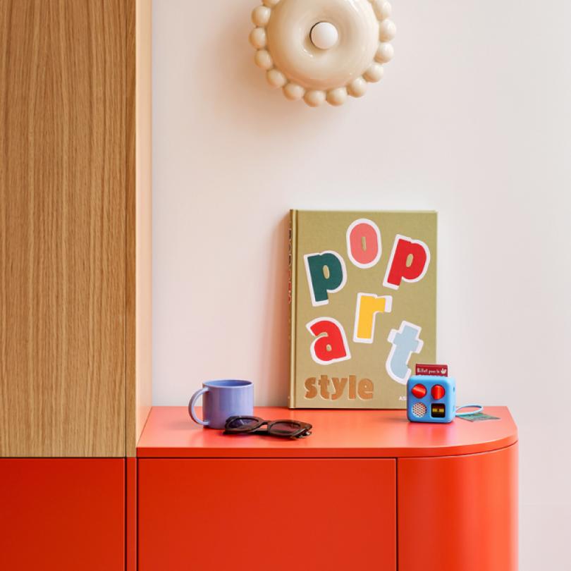 Painted oak sample