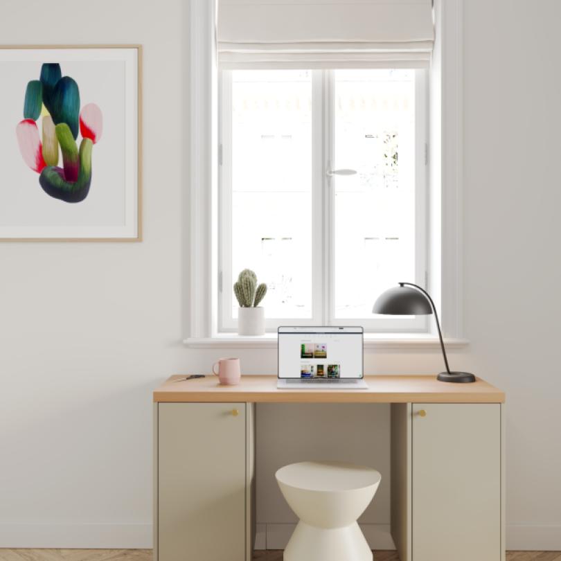 Honey oak Square desk top