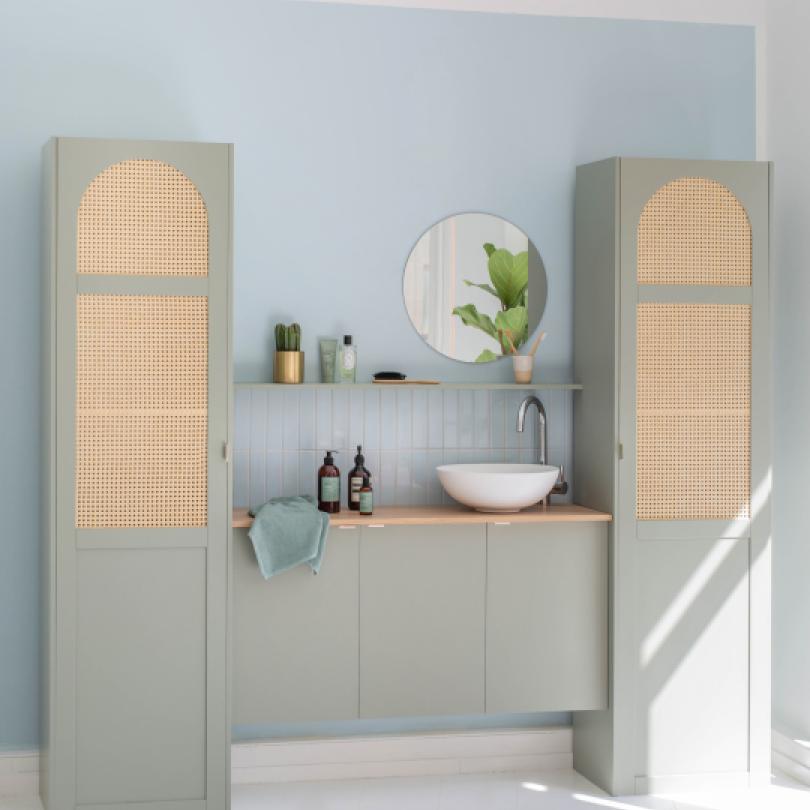 Painted oak sample