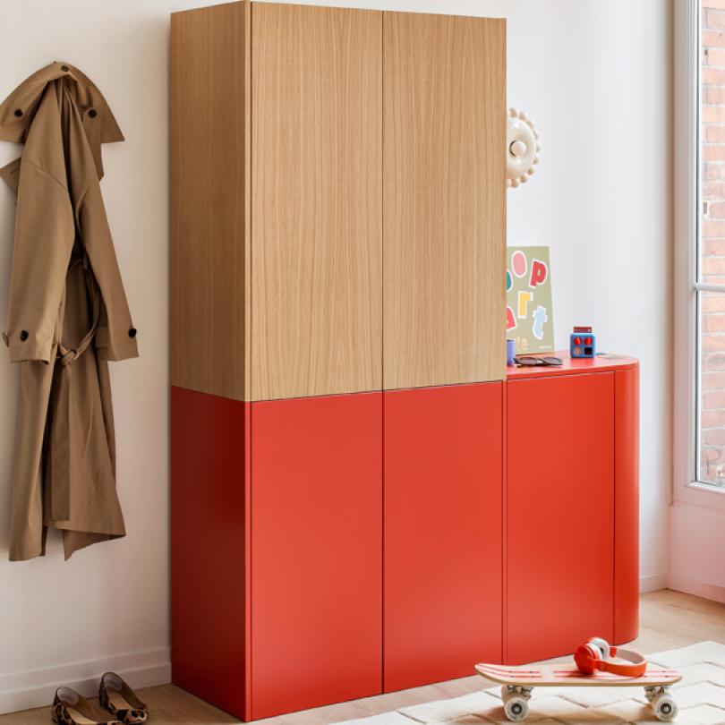 Painted oak sample