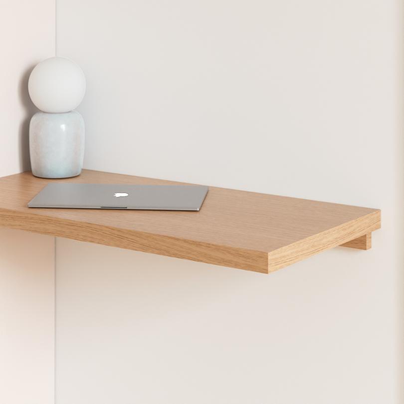 Natural oak Square desk top