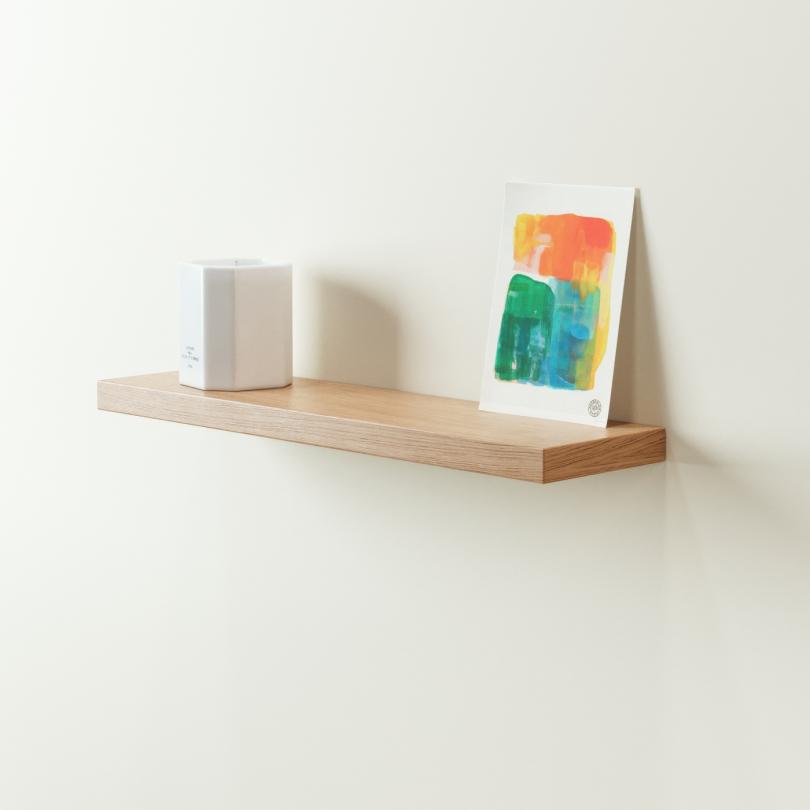 Square floating shelf