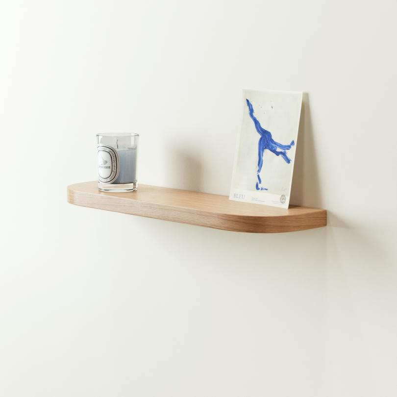 Double Curved floating shelf