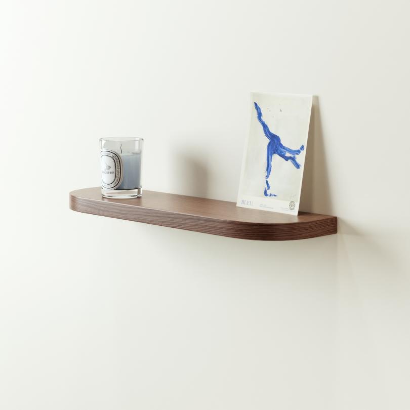 Double Curved floating shelf