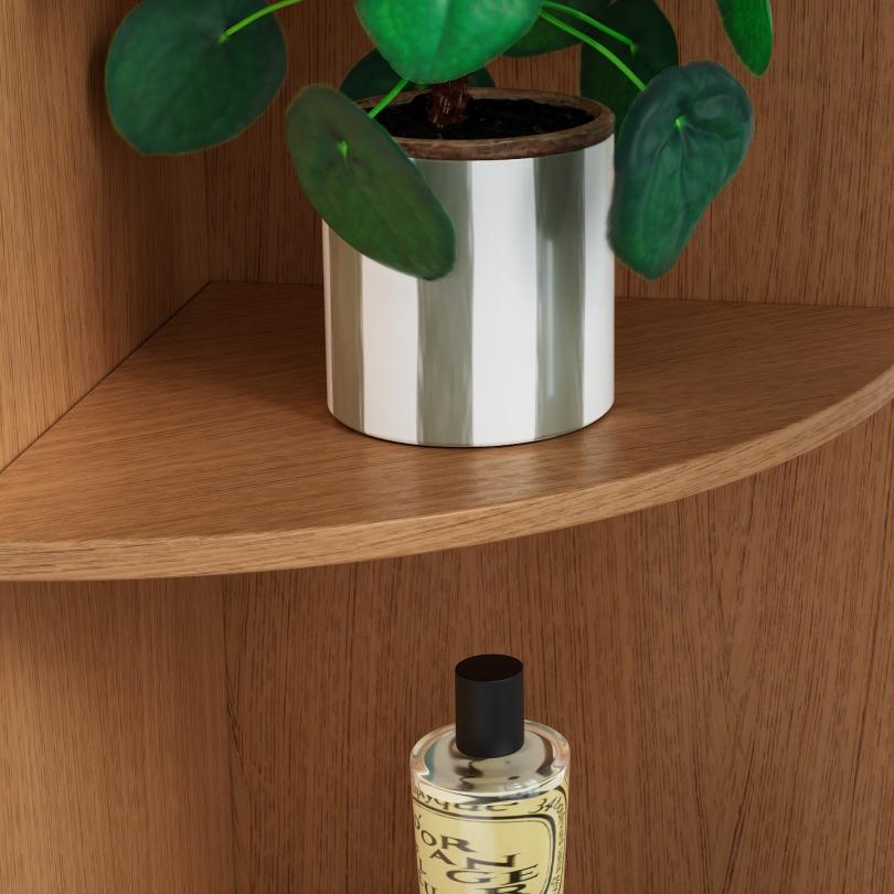 Meuble ouvert Curved 37x236cm