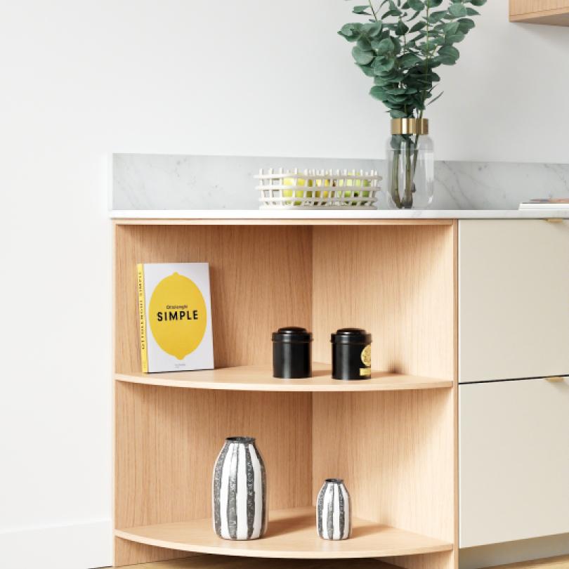 Meuble ouvert Curved 62x88