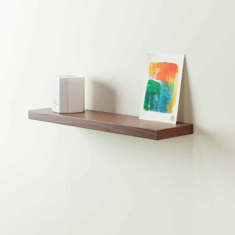 Square floating shelf