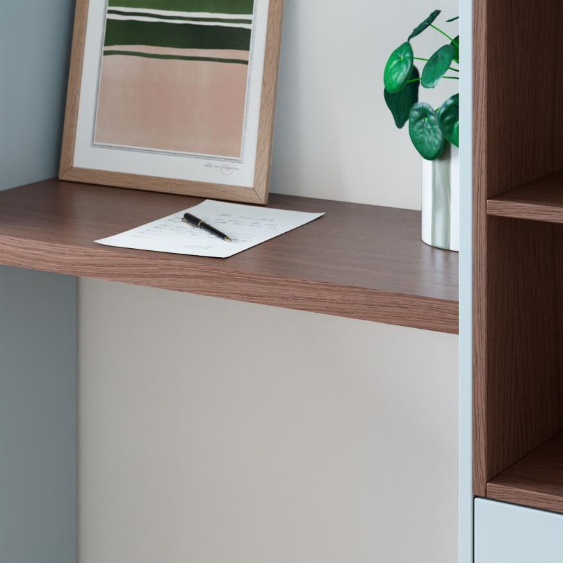 Natural Walnut Square desk top