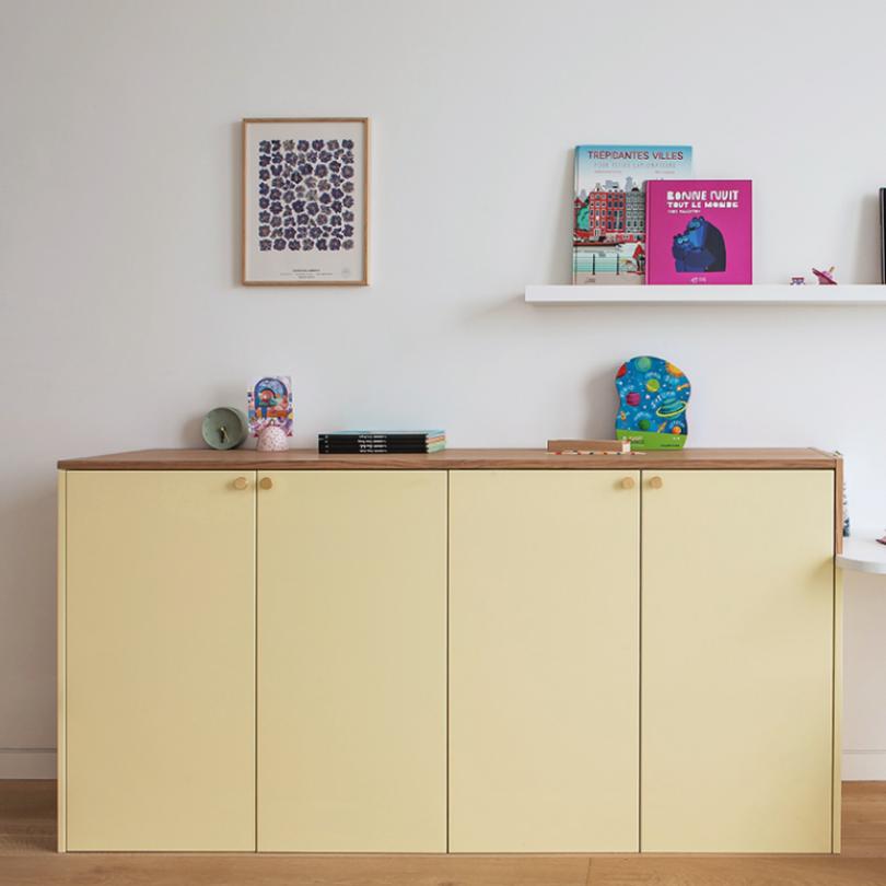 Painted oak sample