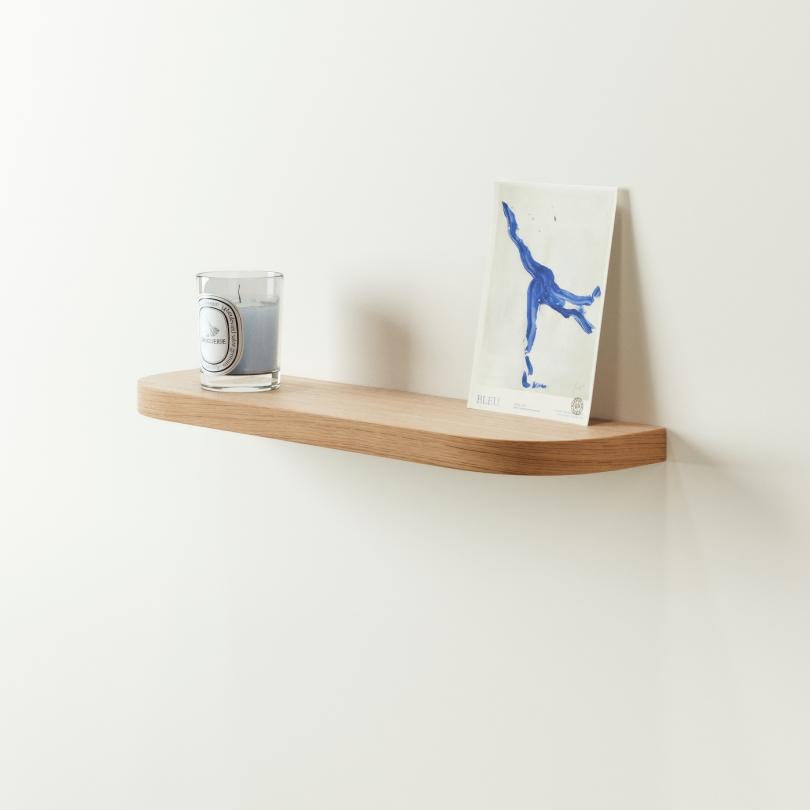 Double Curved floating shelf