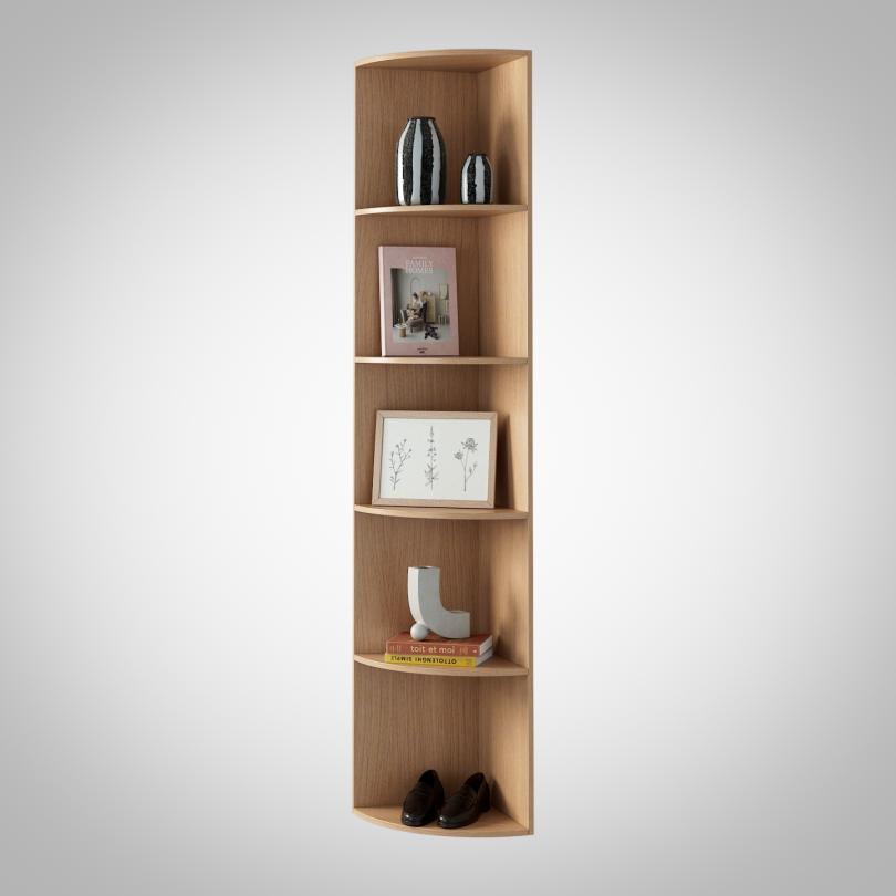 Meuble ouvert Curved 37x201cm
