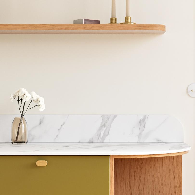 Calacatta Marble Curved