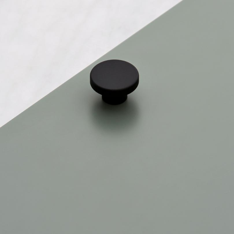 Poignée Mini-Rond noir mat