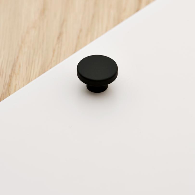 Poignée Mini-Rond Noir mat
