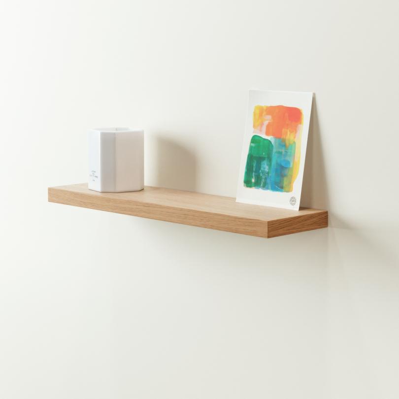 Square floating shelf