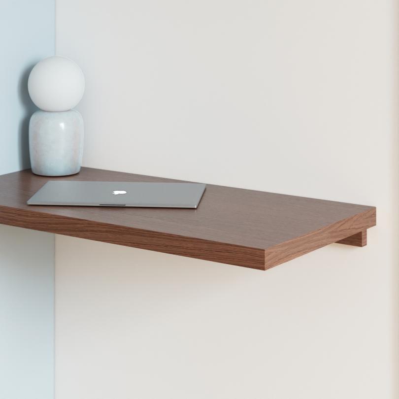 Natural Walnut Square desk top